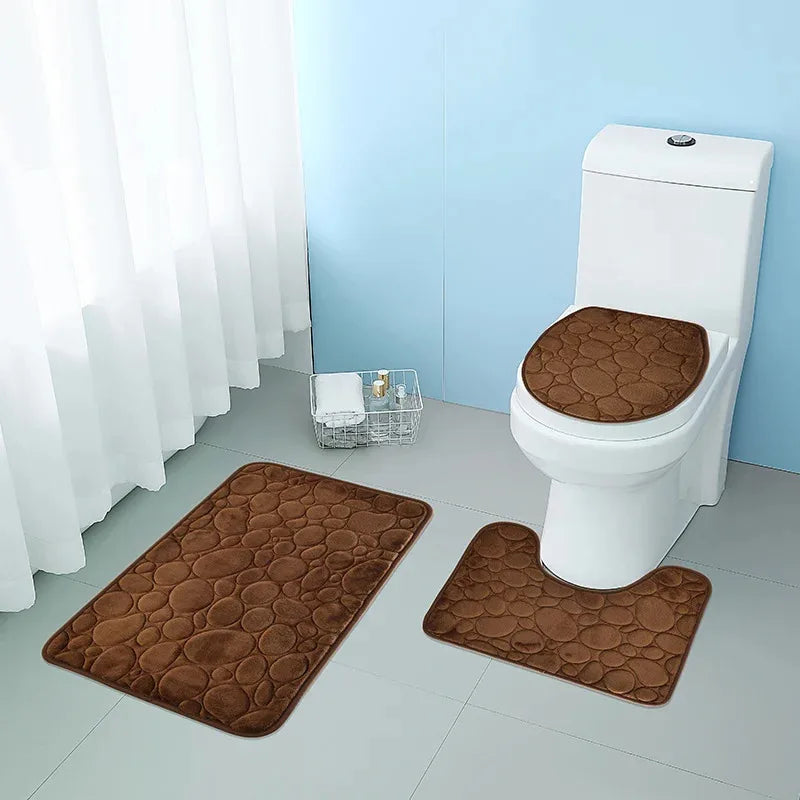tapete decorativo banheiro marrom