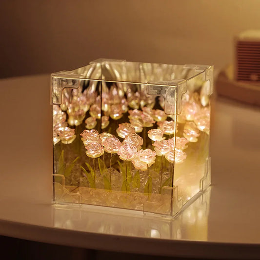 Luminária Decorativa Caixa de Flores com LED | Husdecor