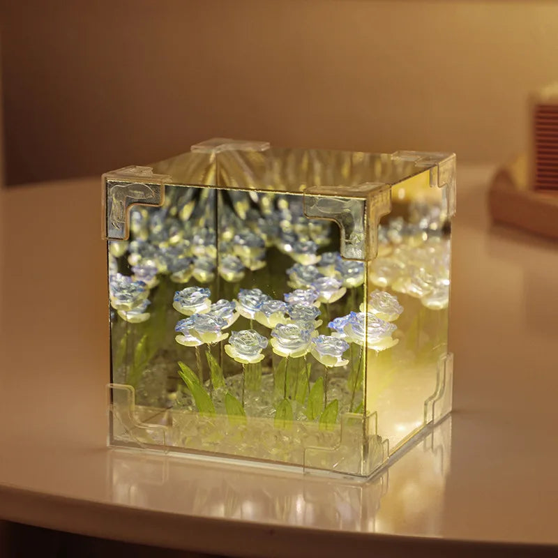 Luminária Decorativa Caixa de Flores com LED | Husdecor